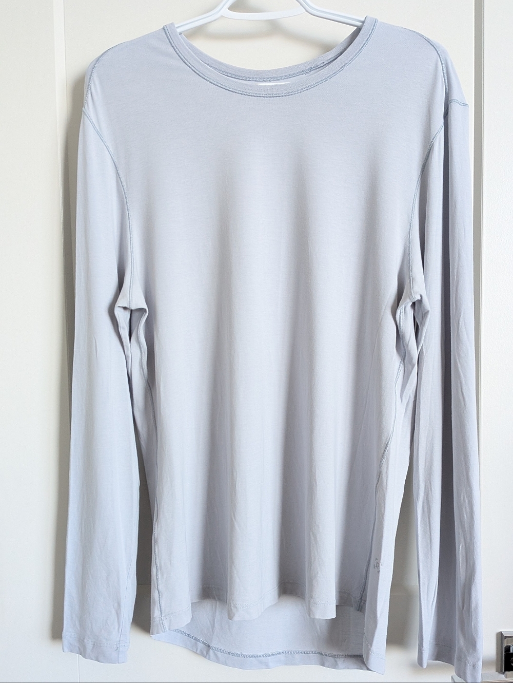 Lululemon 5 Year Basic Long Sleeve Crew Neck Light Blue Men's Shirt Medium